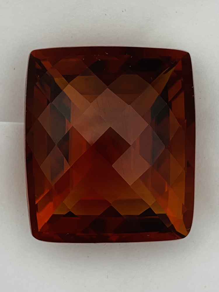 Faceted Shape Citrine Stone